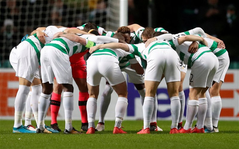 Image for Lightening struck- Celtic fans captures spectacular huddle moment