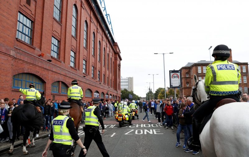 Video: Sickening scenes in Glasgow as Lazio fans march through city centre performing Nazi salutes