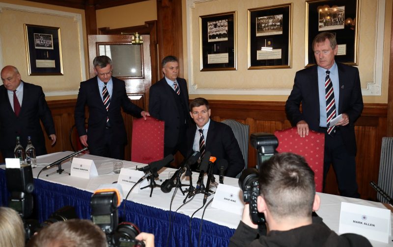 Gerrard reveals that he has the full backing of Dave King