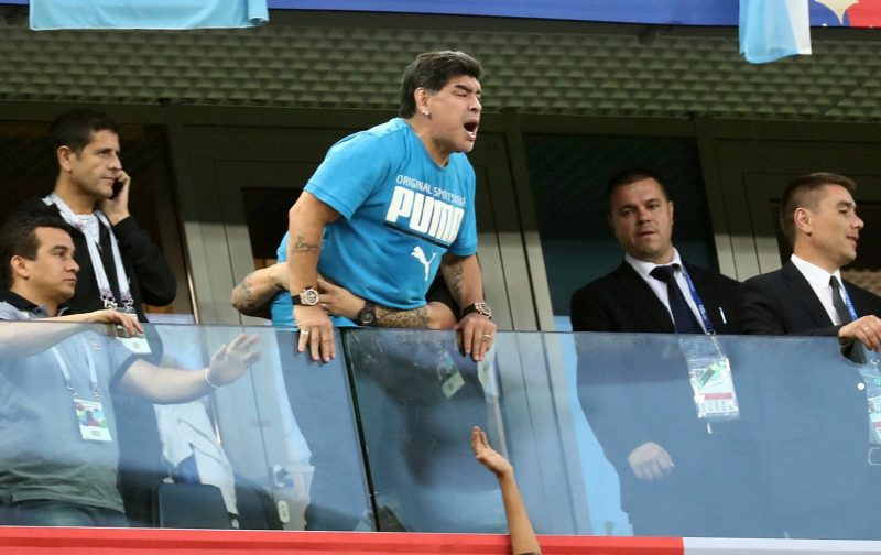 He’s out his trumpet! Celtic fans go wild over that Maradona celebration!