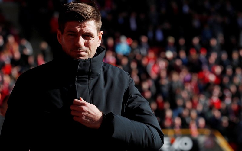 Image for Steven Gerrard are you having a laugh? Celebrity fan turns on legendary Ibrox boss