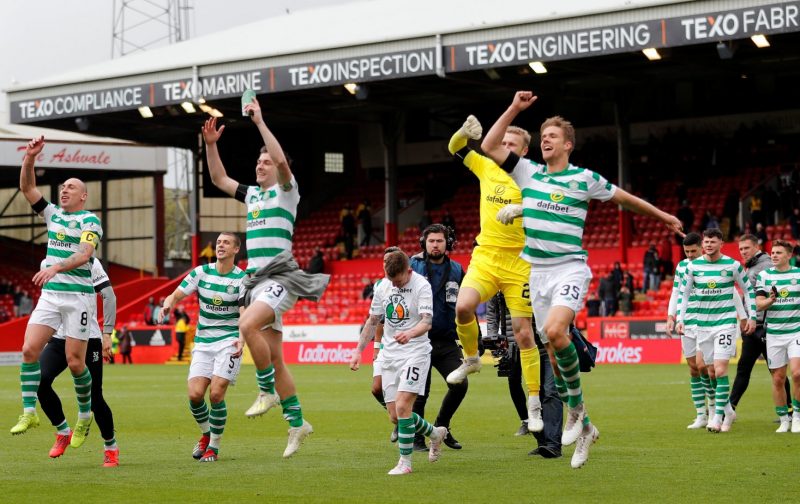 Emotional young Celtic fan goes viral as he gets Scott Brown’s title winning shirt