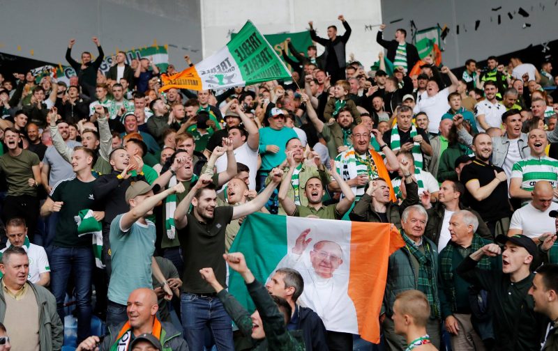 League flag flies over Ibrox- Celtic fans holds cheeky pitch invasion!