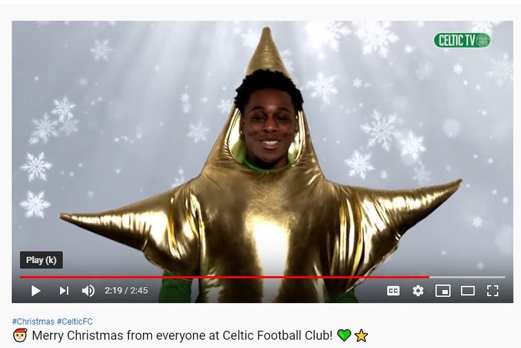 Golden Bhoy Frimpong is the star of Celtic’s new Christmas video