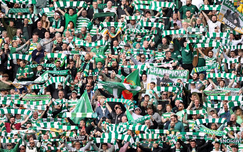 Image for Amazing airborne picture shows Argyle Street jammed with Celtic fans