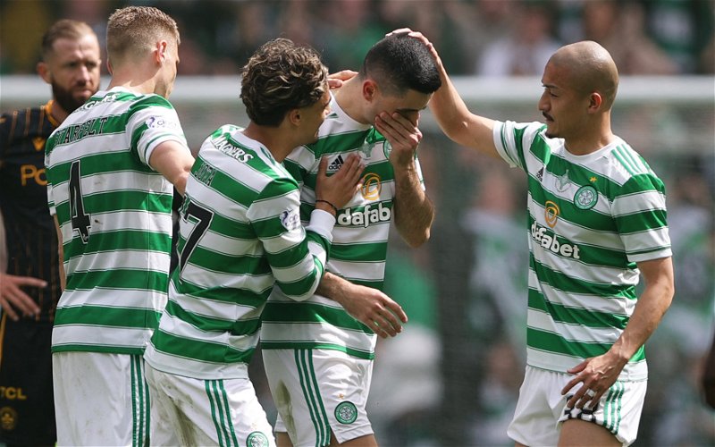 Image for Farewell tears from Tom Rogic as the SPFL title is celebrated